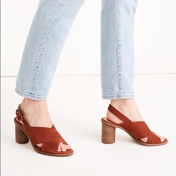 NWOT Madewell Ruthie Criss Cross Heel - Picture 2 of 8